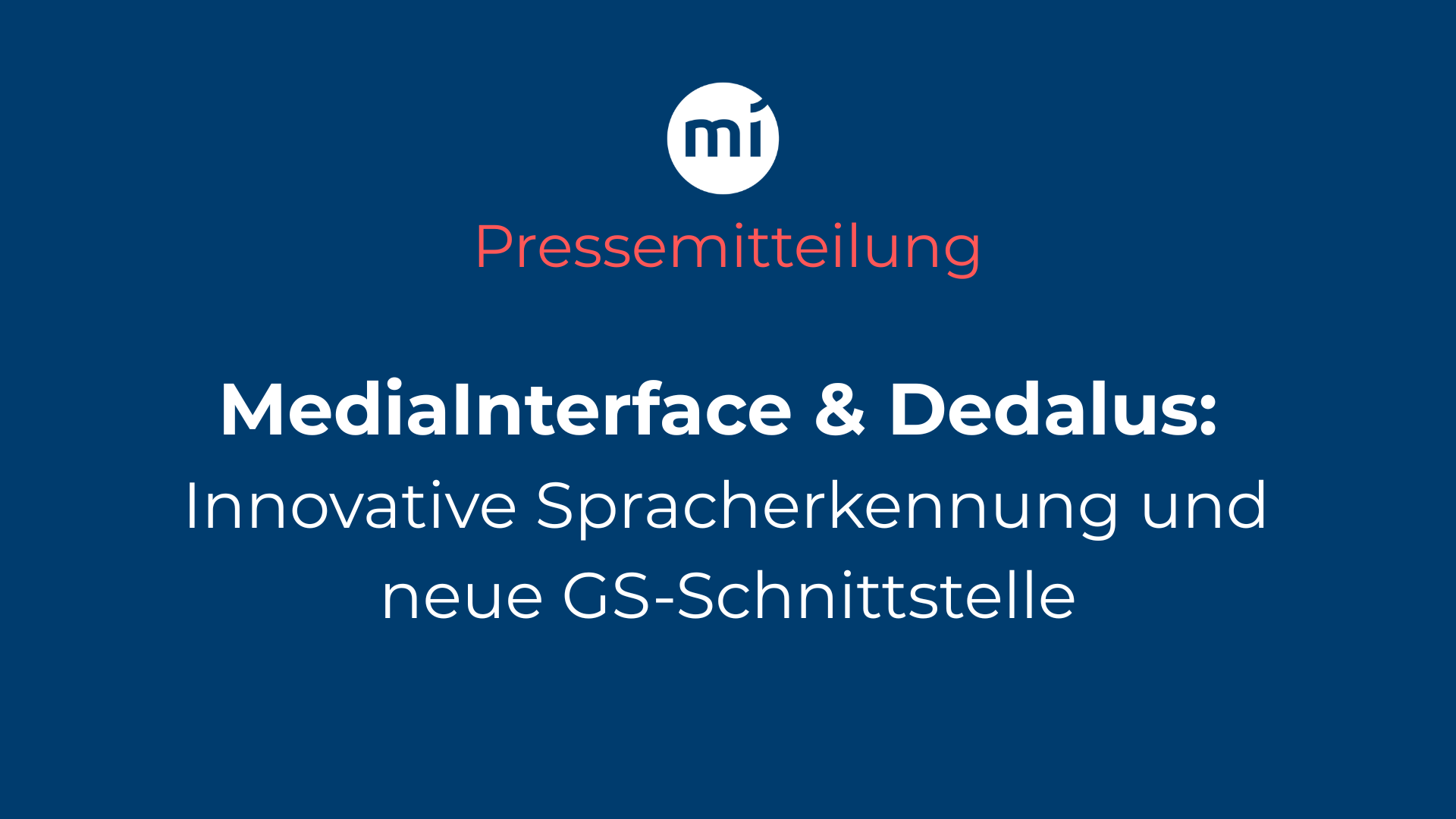 MediaInterface & Dedalus: Innovative Spracherkennung